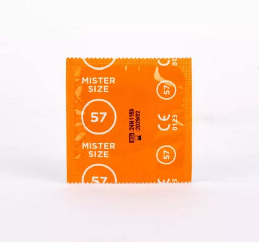 Mister Size 57. 100 db egyedi méretű, extra vékony óvszer (57 mm)