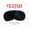 Fekete szatén szemmaszk Satin Love Mask Black
