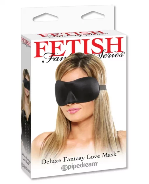 Szemtakaró Deluxe fantasy love mask black
