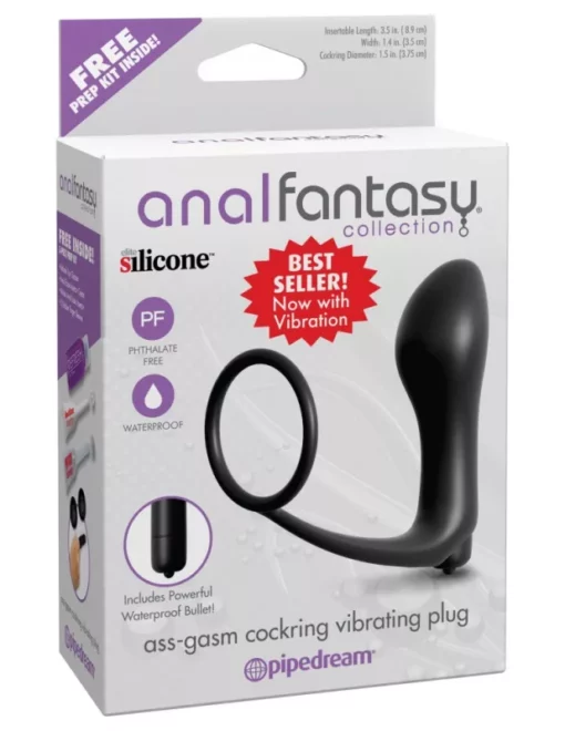 Anal Fantasy Ass Gasm anál vibrátor, péniszgyűrűvel.