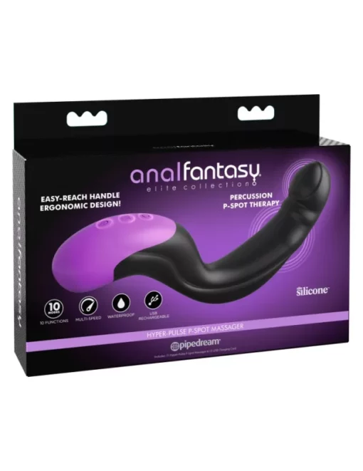 Prosztataizgató pulzáló funkicóval Hyper pulse p spot massager black/purple