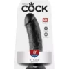 King Cock 8" dildó (20 cm fekete)