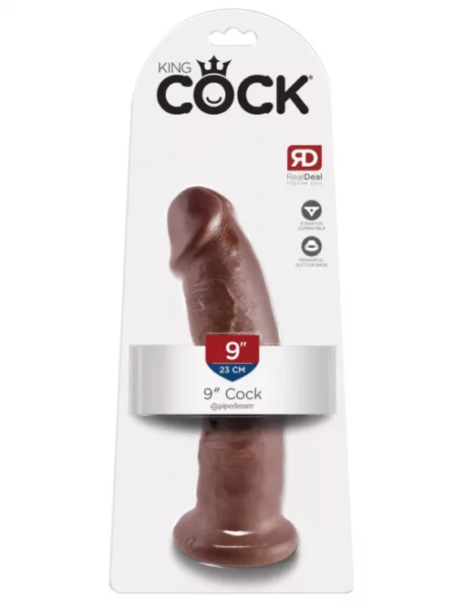 Pénisz tapadókoronggal 23 cm es King cock 9