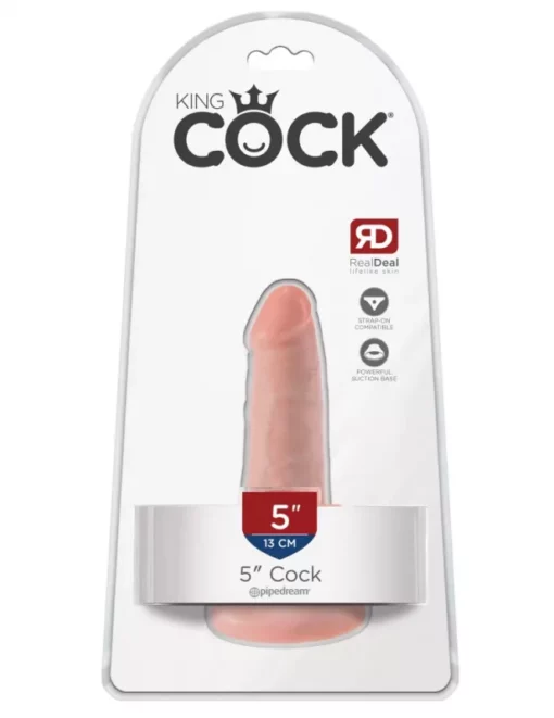 Tapadókorongos dildó King Cock 13 cm natúr