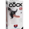 Felcsatolható pénisz King Cock strap on Harness dildó 15 cm