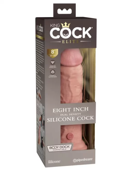 Valósághű pénisz 8 dual density silicone cock light 20 cm