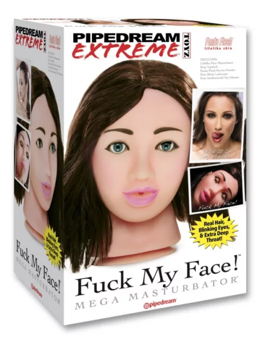 Pipedream Extreme Toyz Fuck My Face Mega Masturbator Brunette Light