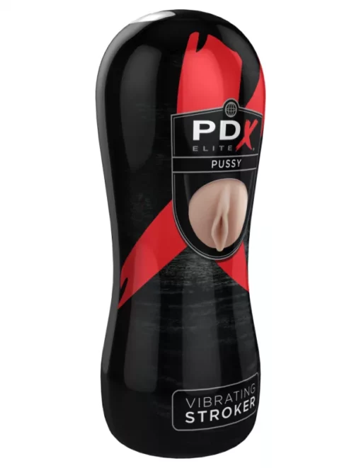 Vibrátoros vagina vibrating pussy stroker flesh/black