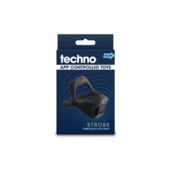 Péniszgyűrű applikációval is vezérelhető Techno strobe black