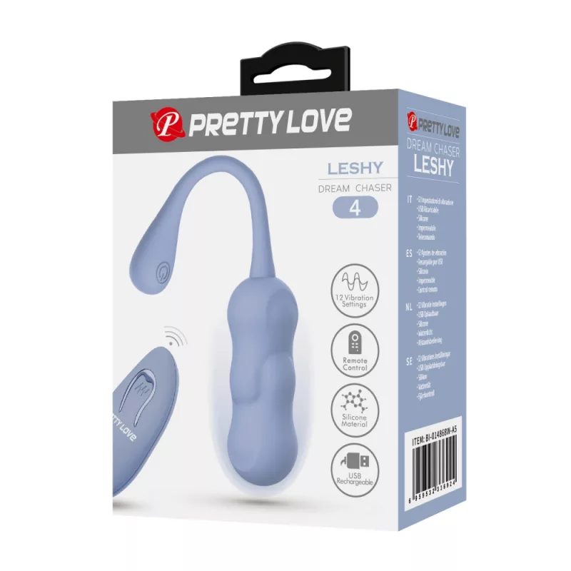 Távirányítós vibrációs tojás Pretty love leshy blue