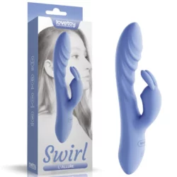 Csiklóizgatós szilikon vibrátor L'allure swirl rechargeable vibrator