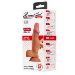 Beautiful zebulon 7,6 " dildo brown