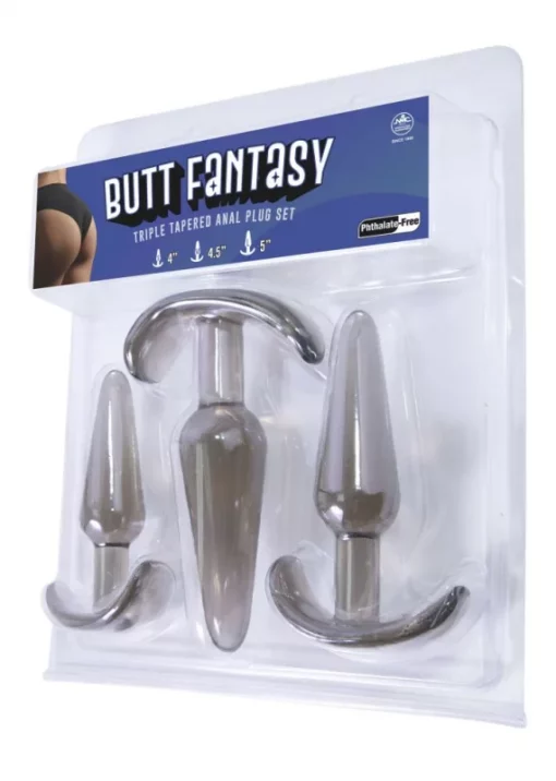Fenékdugó készlet Butt fantasy triple tapered anal plug set