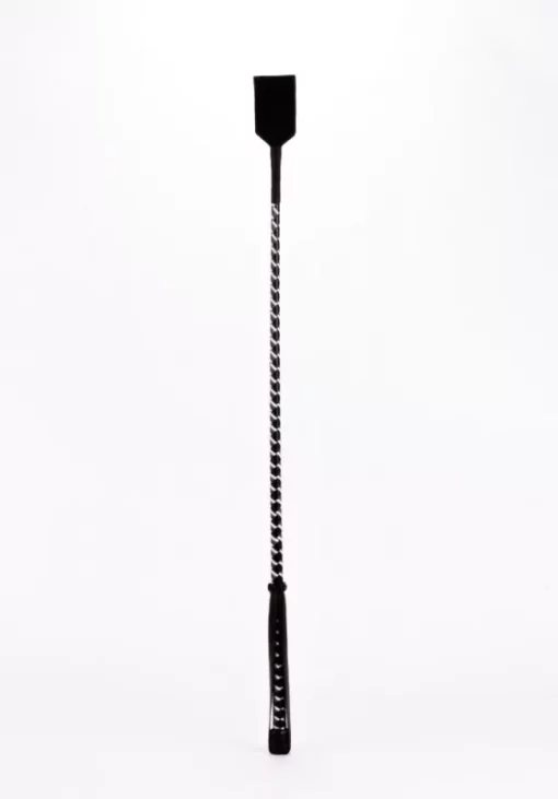 Lovaglópálca fehér Riding stick Nylon stick handle nubuck leather top