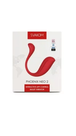 Svakom Phoenix Neo 2. interaktív okos vibrációs tojás (piros) (APP os)