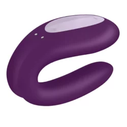 Satisfyer Double Joy párvibrátor (lila) (APP os)