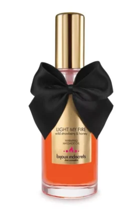 Melegítő masszázsolaj, erdei eper – Aphrodisia Light My Fire 101 ml