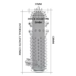 Pénisz hüvely a kivételes teljesítményért, 12,8 cm. – Tiszta pénisz hüvely