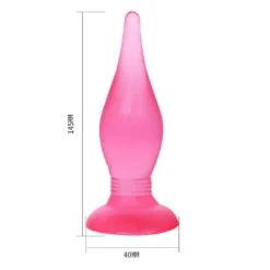 Fenékdugó hegyes véggel, 13,8 cm. – Pink dugó