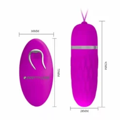 Szilikon Vibro Egg, Dombornyomott Felület – Pretty Love Dawn