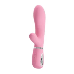 Szuper puha szilikon vibrátor, 20,5 cm. – Pretty Love Thomas Pink