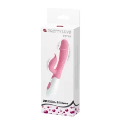 Vibrátor két erős motorral és 30 vibrációs móddal, 19,2 cm. – Pink Péter