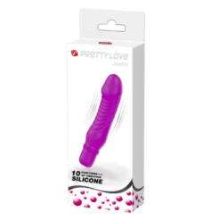Mini vibrátor 10 stimulációs móddal, 13,5 cm. – Steve Purple
