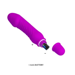 Mini vibrátor 10 stimulációs móddal, 13,5 cm. – Steve Purple