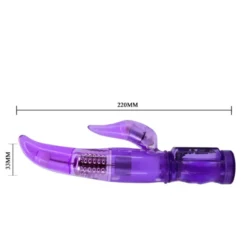 G-pont vibrátor forgó gyöngyökkel, 22cm. – Boldog angyal