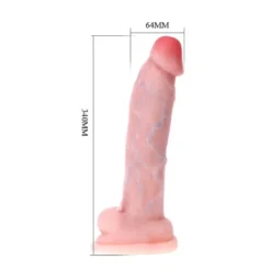 Rugalmas pénisz dildó, szuper méret, 34 cm. – Szuper császár