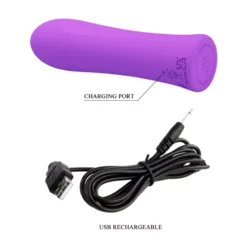 Mini vibrátor, szuper erős, 10,2 cm. – Pretty Love Alfreda Purple II