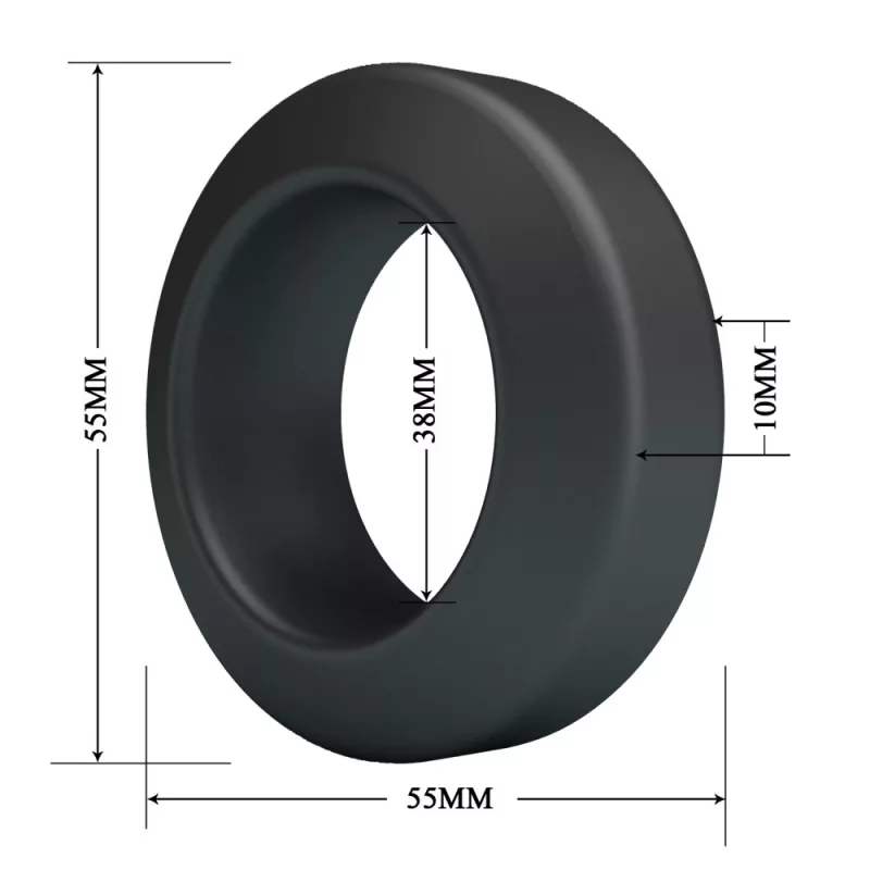 Péniszgyűrű Crazy Bull Brodan Super Soft Silicone Ring