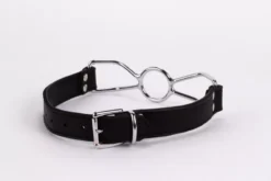 Calf Softy Leather Top and Lamb Leather Padding with Stainless Steel Mouth Piece fekete