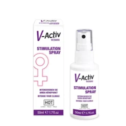 Stimuláló spray nőknek, növeli az élvezetet – V-Activ Spray 51 ml