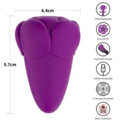 Csiklóizgató Flicker Rechargeable Vibrator lila