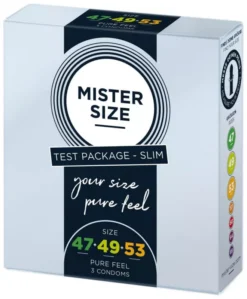 Óvszer Mister Size 47 49 53 (3 condoms)