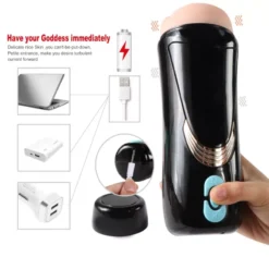 Maszturbátor hüvelynyílással és erotikus hangzással – Lauren Masturbation Cup