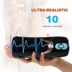 Maszturbátor hüvelynyílással és erotikus hangzással – Lauren Masturbation Cup