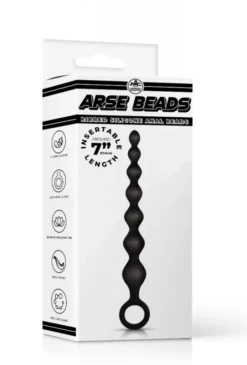 Análdugó Arse gyöngysor 17,8 cm Ribbed Silicone Aanal gyöngysor II