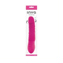 Speciális forgatási funkcióval rendelkező vibrátor, 22,5 cm. – Inya Twister Pink