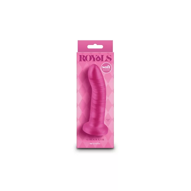 Dildó Royals 12,7 cm Charlie Metallic rózsaszín