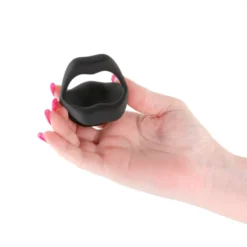 Péniszgyűrű Techno Strobe fekete