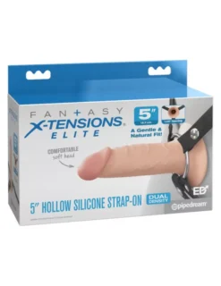 Felcsatolható 12,7 cm Silicone Hollow STRAP-ON Dual Density