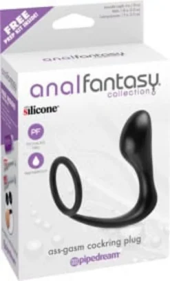 Análdugó Ass Gasm Cockring dugó fekete