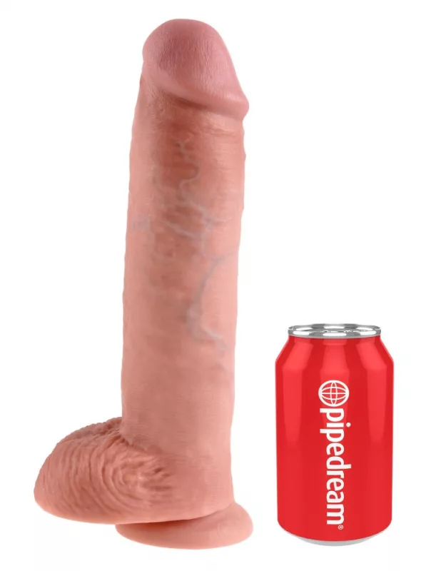 Dildó 27,9 cm Cock with Balls Light