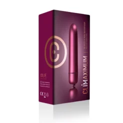 Mini vibrátor, erős és kompakt, 8,8 cm. – Climax Jolie Burgundy