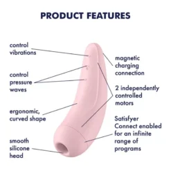 App vezérelt csiklóstimulátor – Curvy 2+ Pink