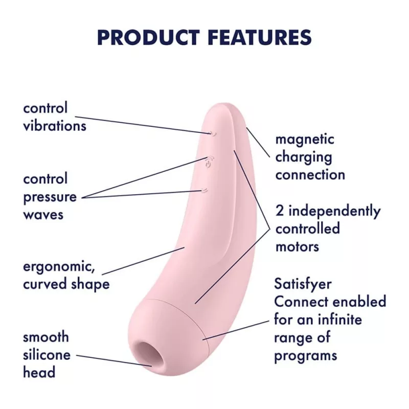 App vezérelt csiklóstimulátor – Curvy 2+ Pink