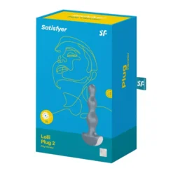 Rezgő anális stimulátor, 14cm. – Lolli Plug 2, Ice Blue