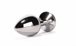 Fémeke fekete kristállyal, titkos fényű, 7,1 cm. – Secret Shade Silver